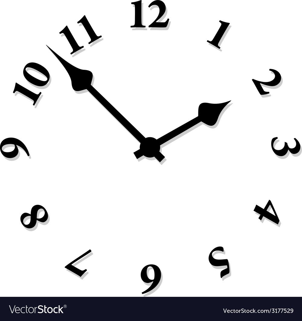Часы стрелки и цифры