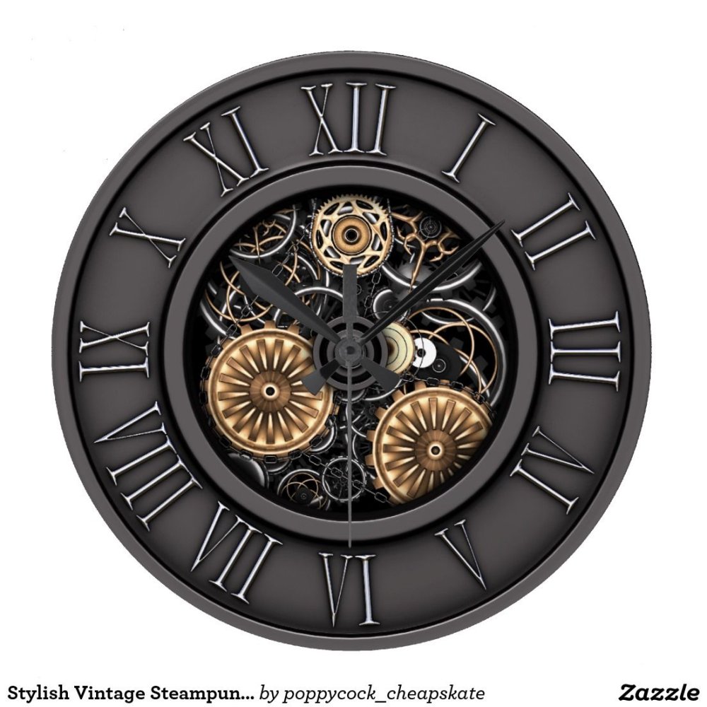 Циферблат часов с шестеренками