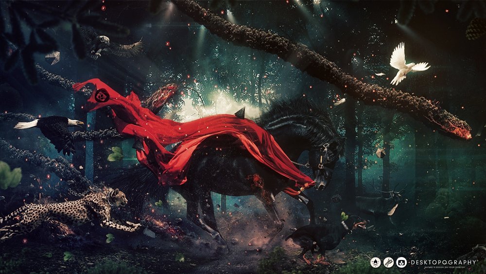 Обои для рабочего стола животные фантастические