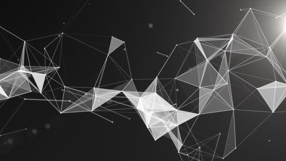 Геометрические фигуры на темном фоне