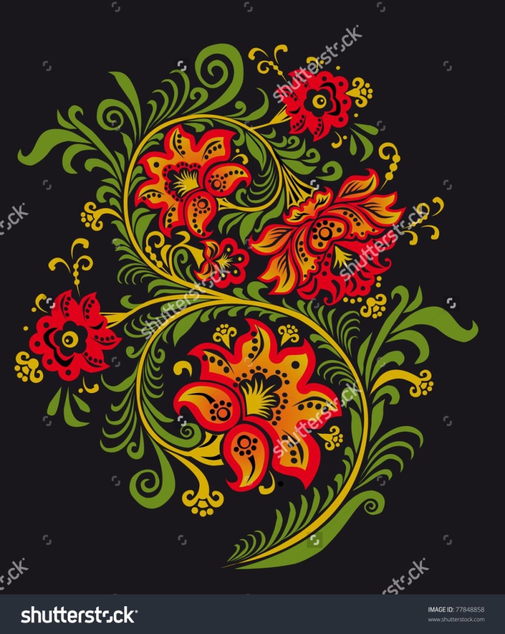 Хохлома орнамент