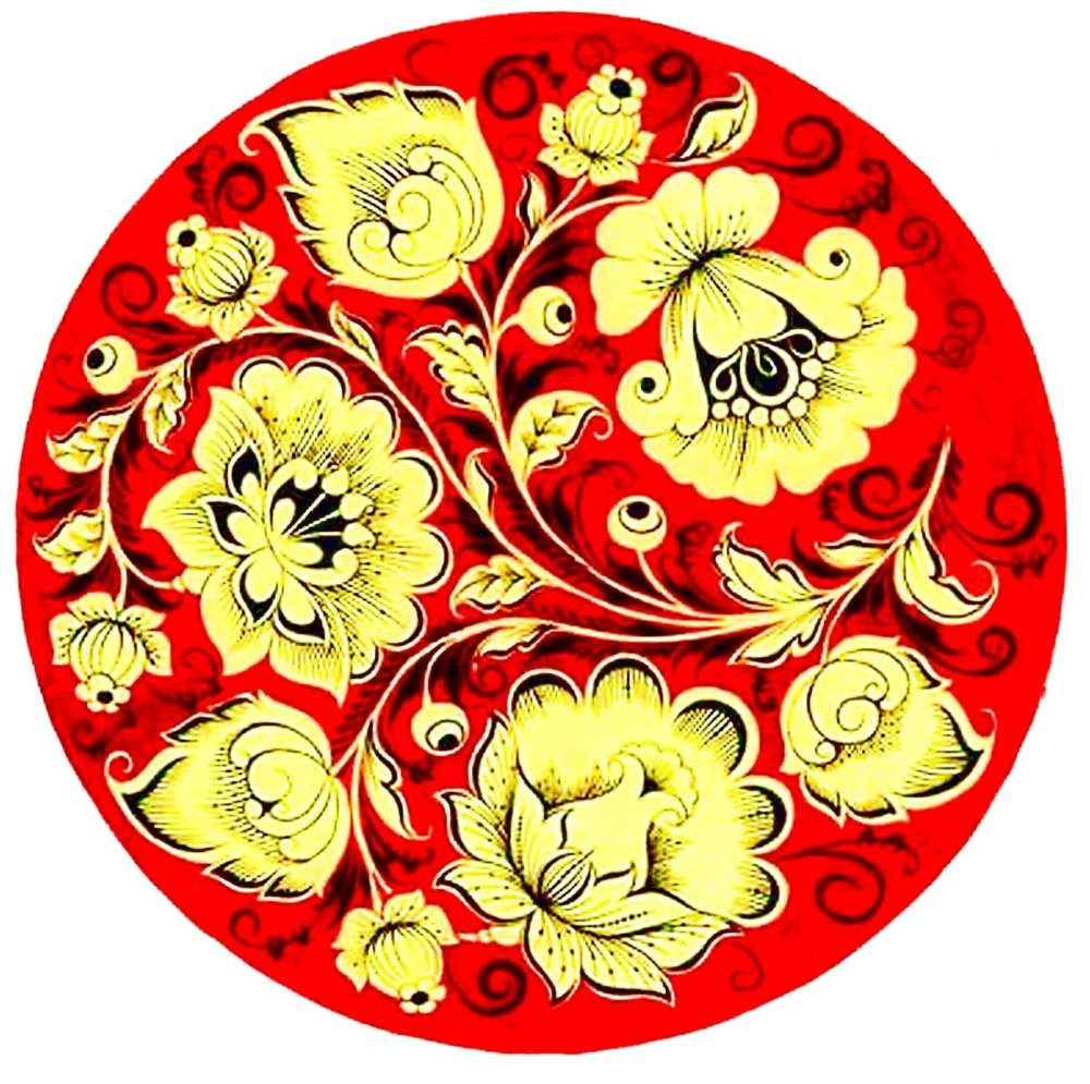 Хохломская роспись Золотая Хохлома