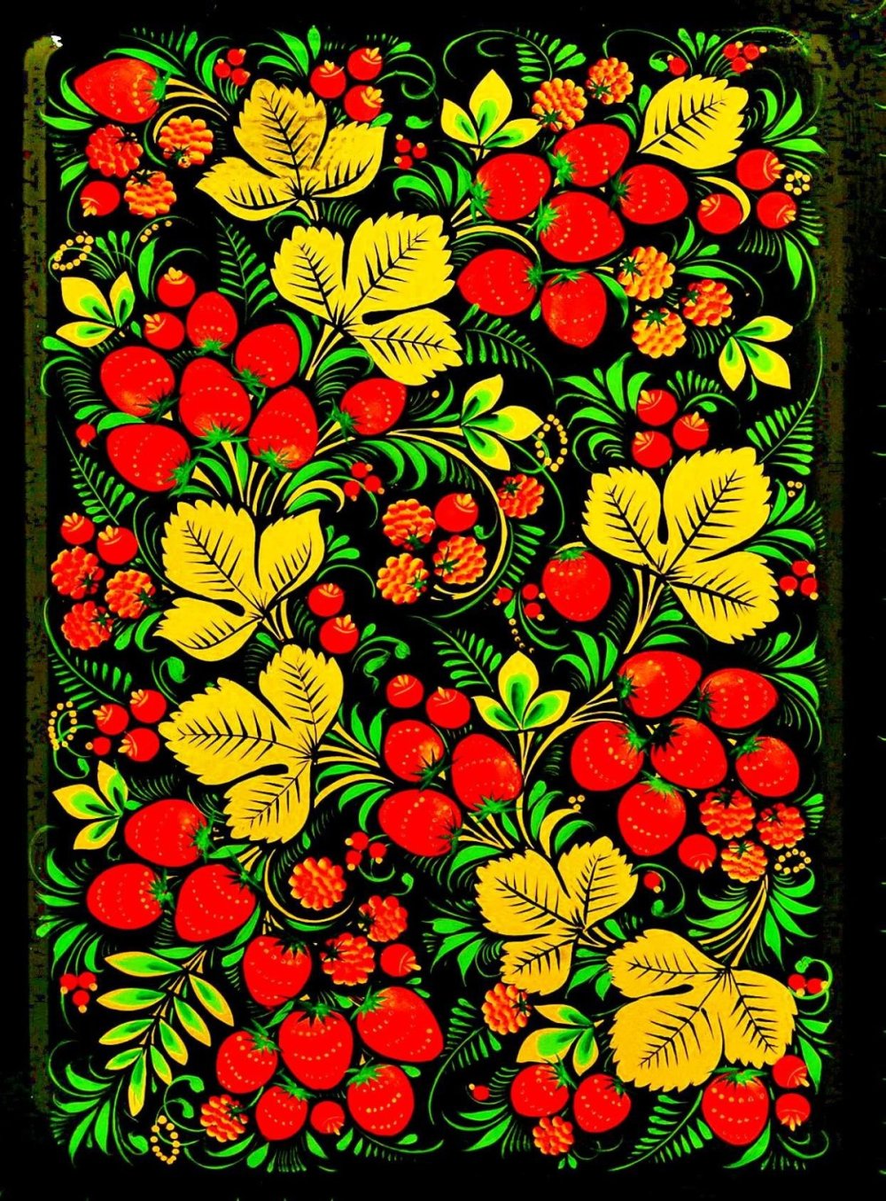 Хохломская роспись на а4