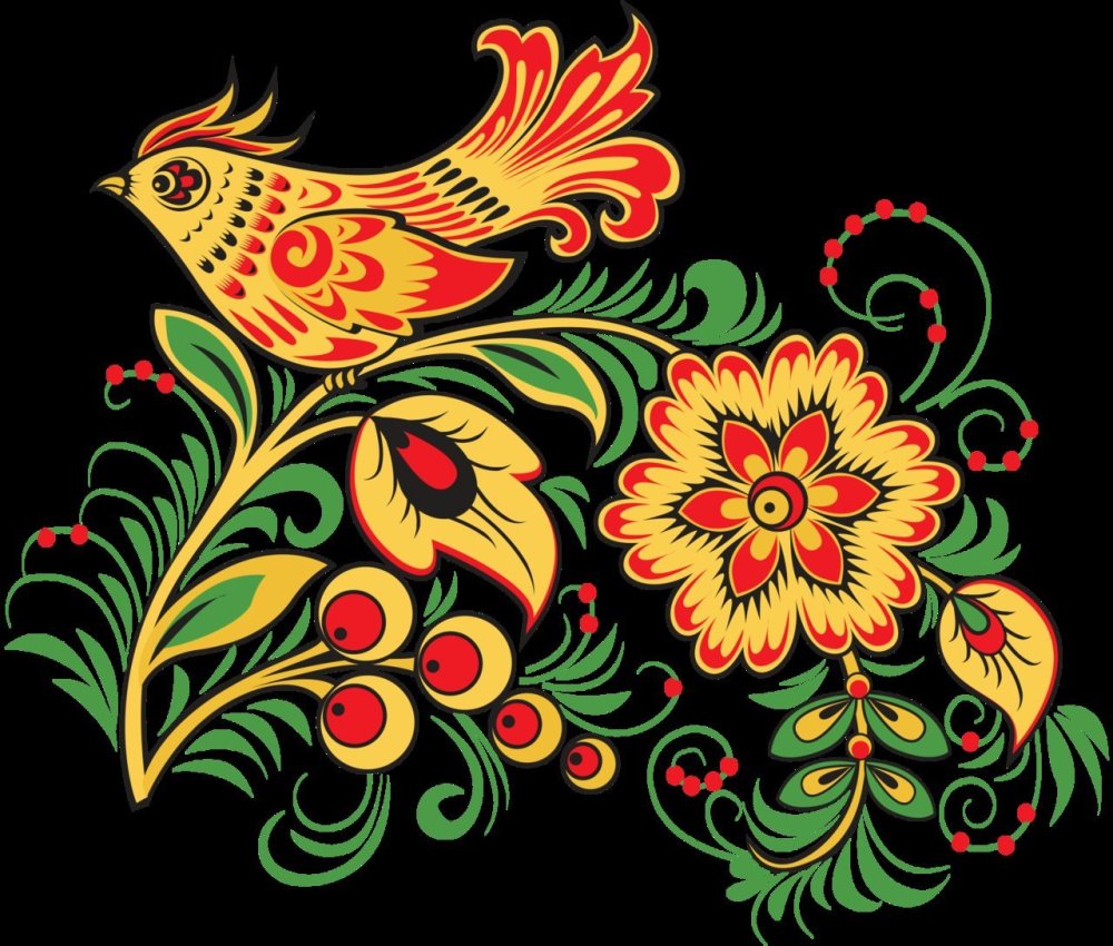 Русские народные росписи Хохломская