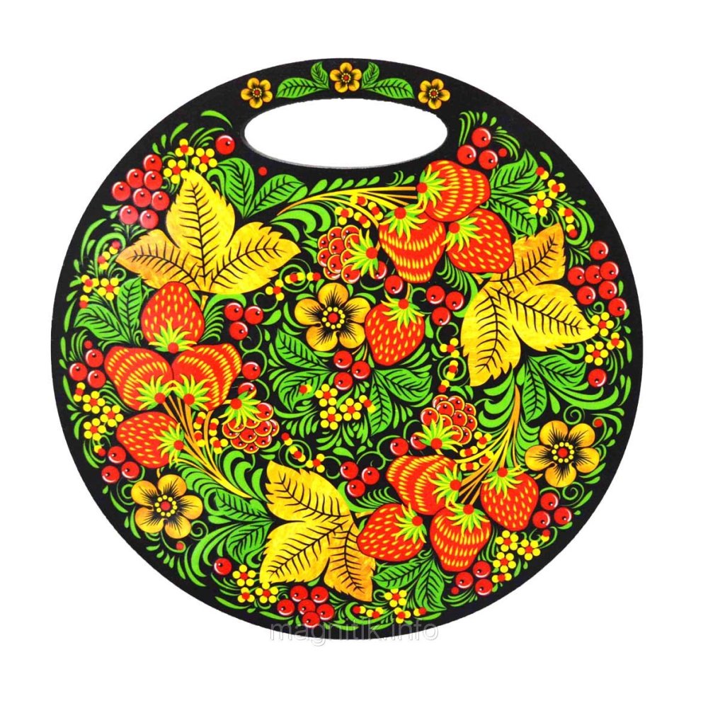 Хохломская роспись на доске