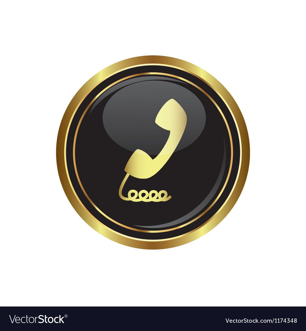 Значок трубки золотой