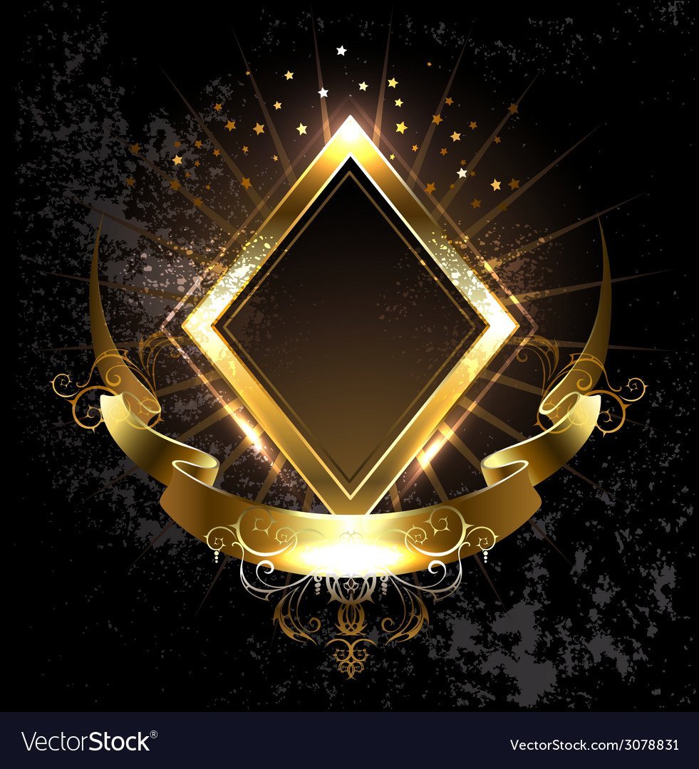Золотой ромб для логотипа