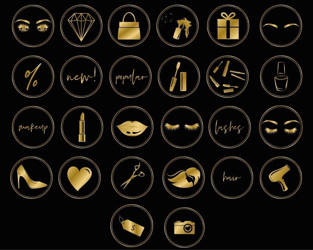 Черно-золотые значки