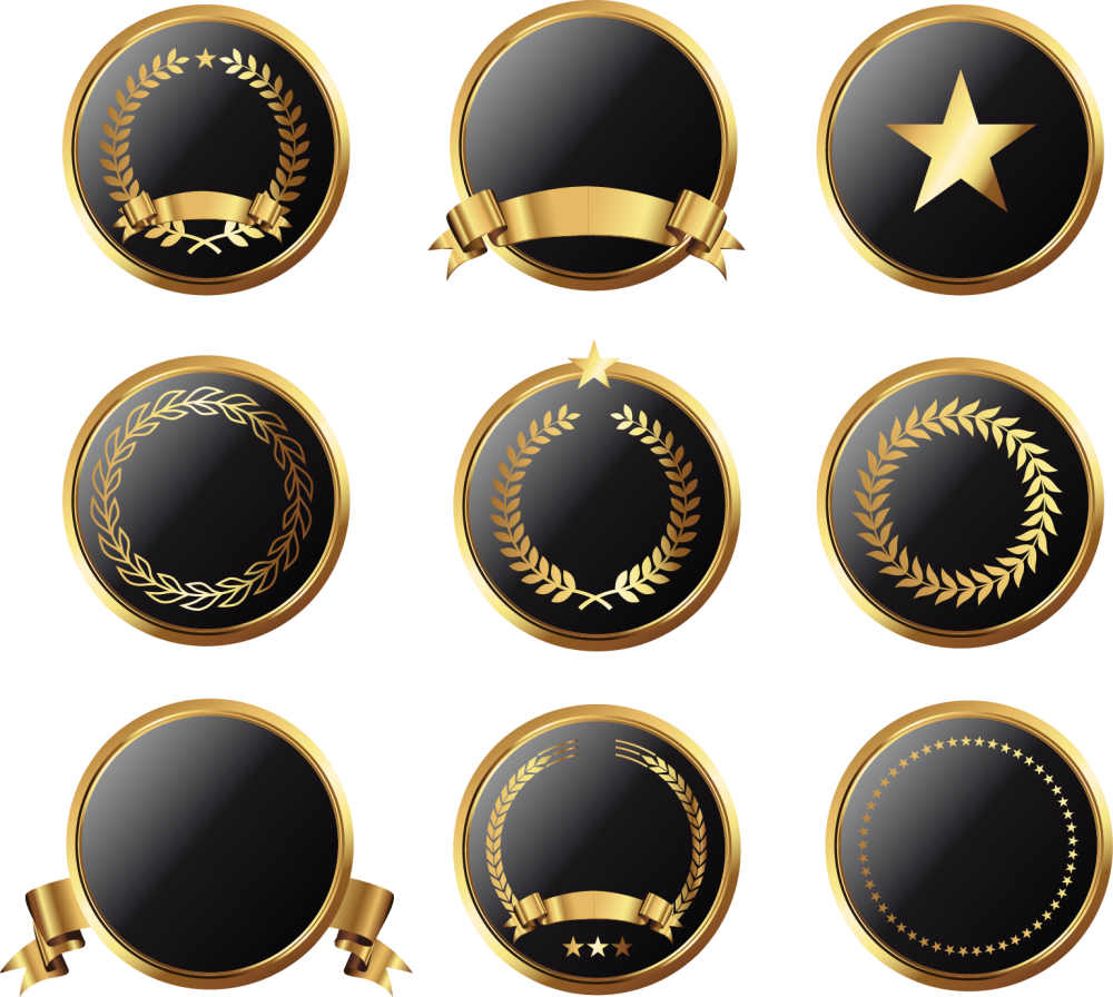 Иконки в золотом цвете