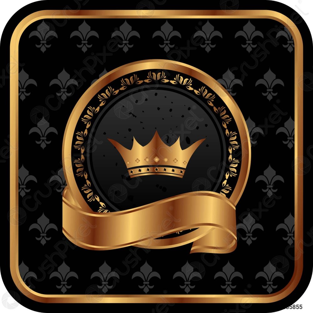 Черно золотой логотип