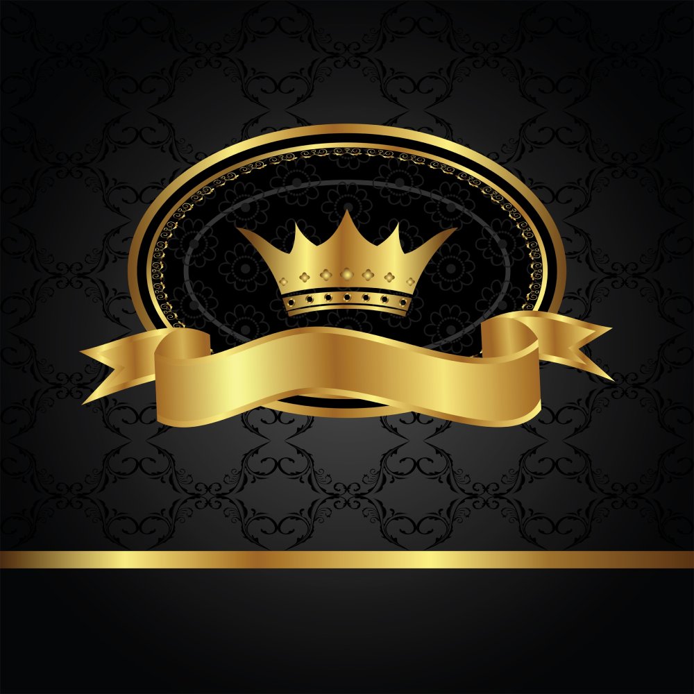 Логотип в черно золотом цвете