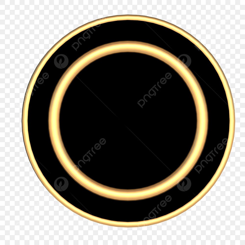 Круг с золотой окантовкой