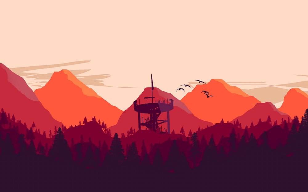 Горы вектор Минимализм