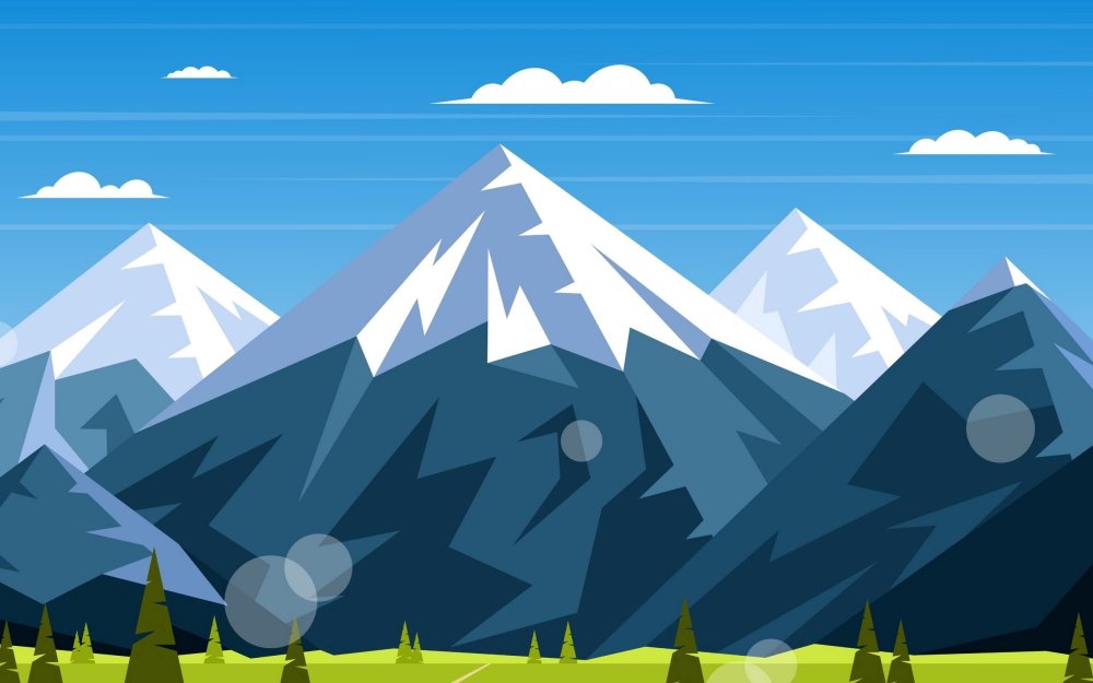 Горы вектор