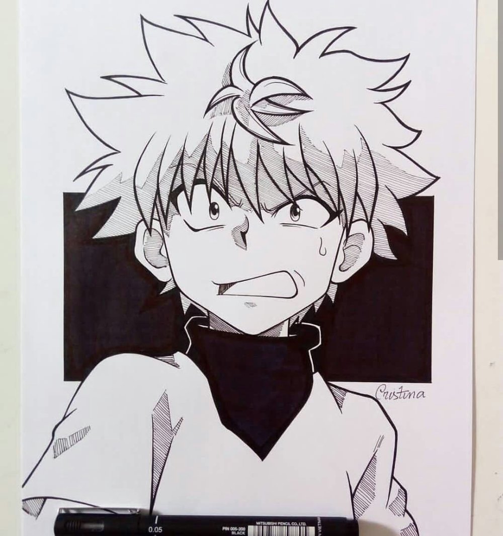 Хантер Киллуа черный белый