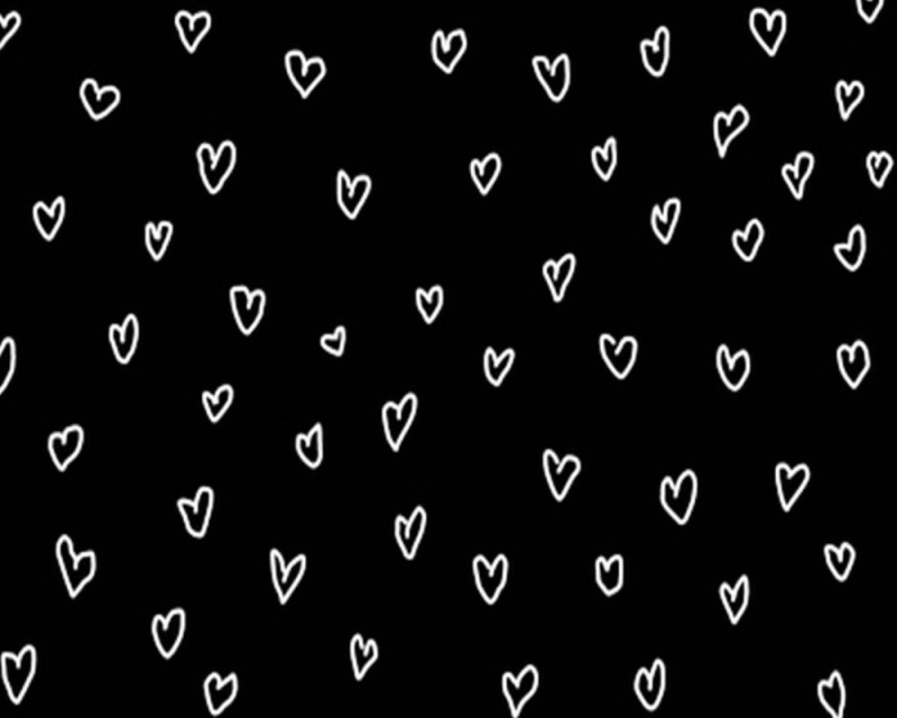 Паттерн сердца чб