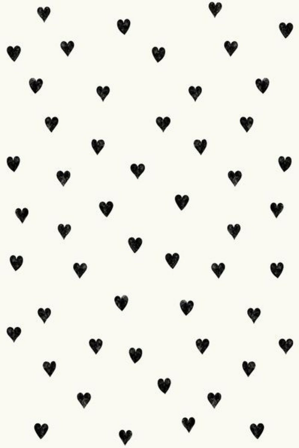 Сердечки черно белые маленькие