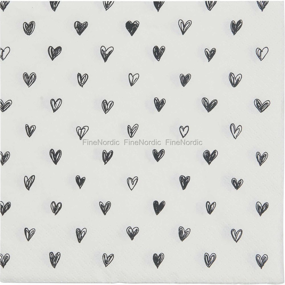 Фон сердечки черно белые