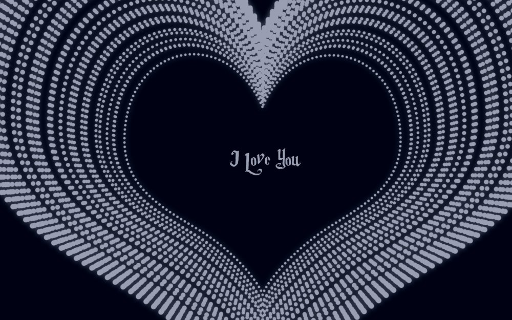 Чёрно белое сердце обои