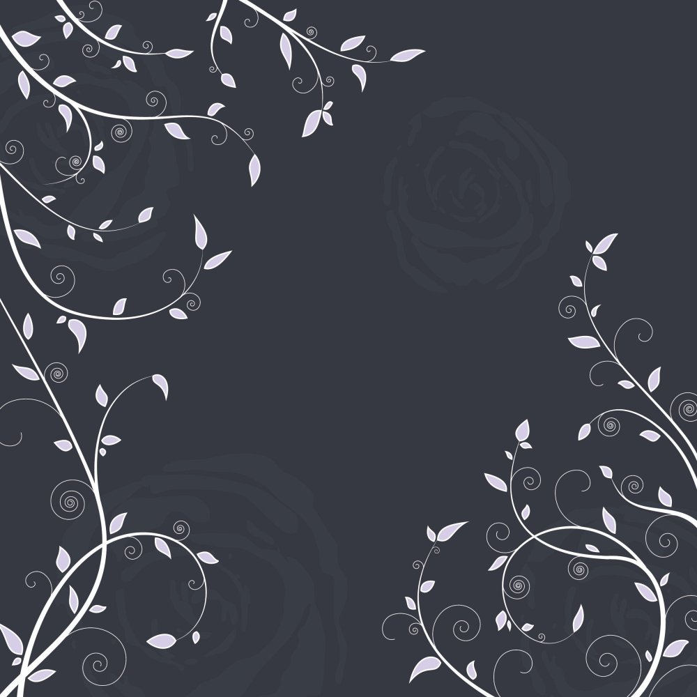 Черный фон с узорами