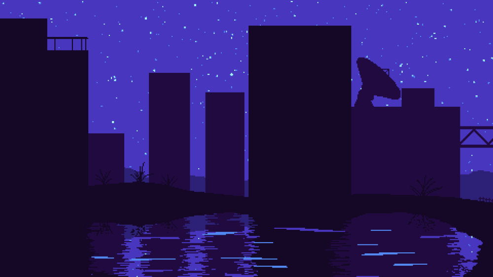 Пейзажи в пиксельном стиле