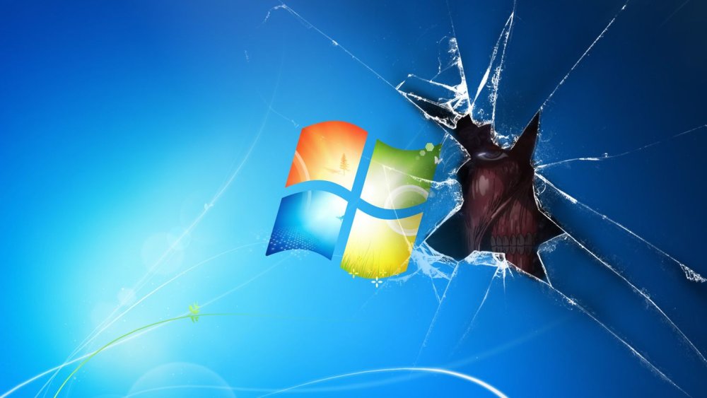 Разбитое стекло фон