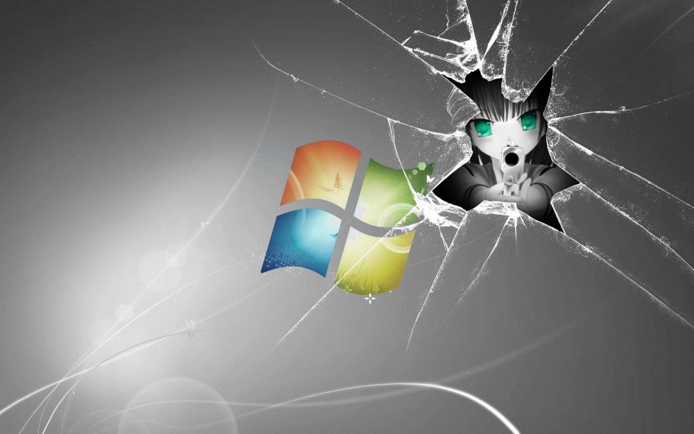 Разбитый монитор