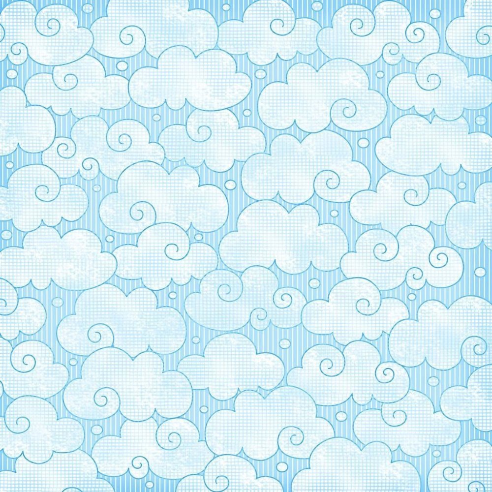 Бумага для скрапбукинга голубая