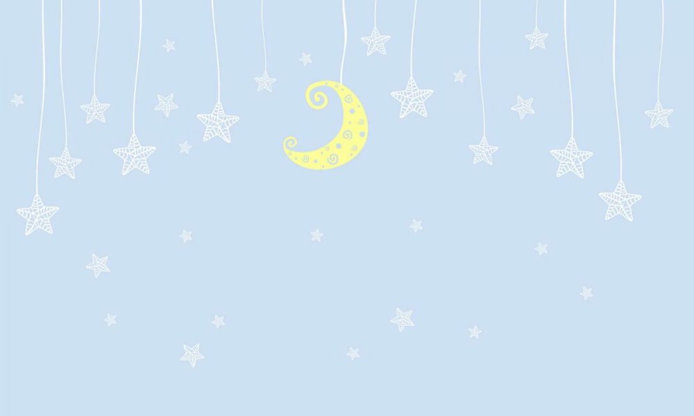 Голубой фон со звездочками детский