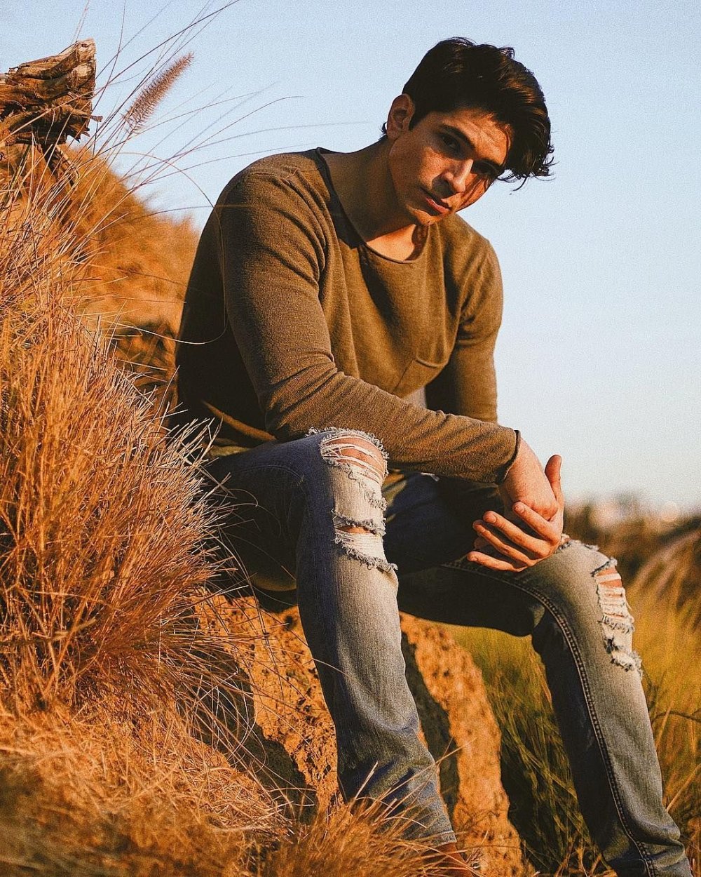 Мужчина осень