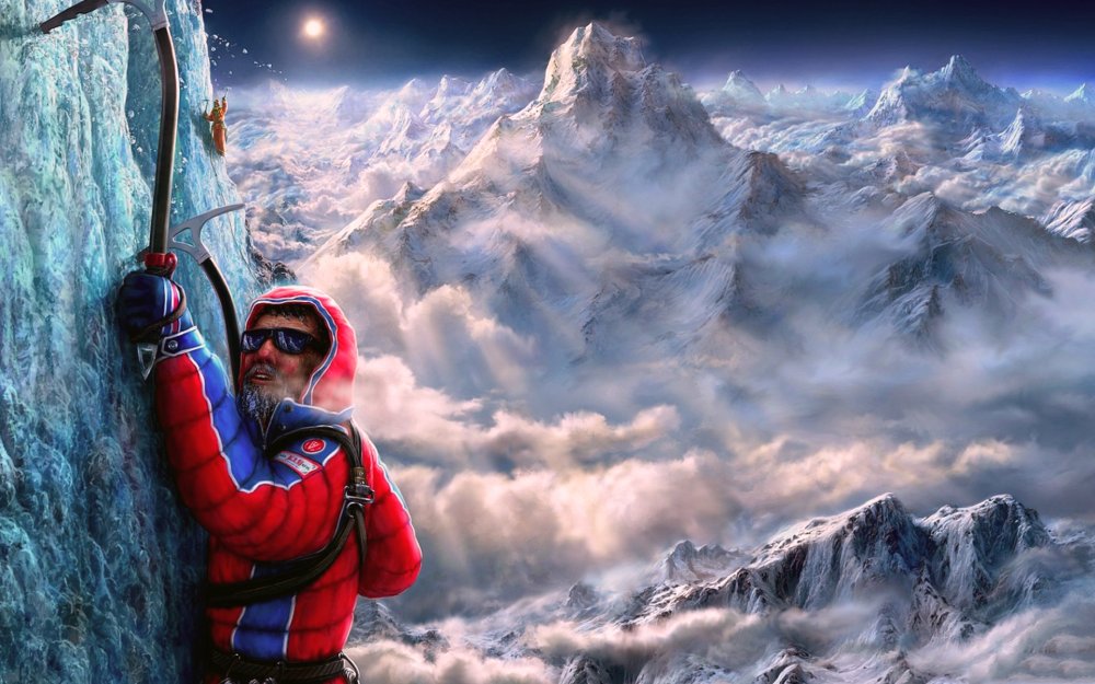 Альпинисты в горах