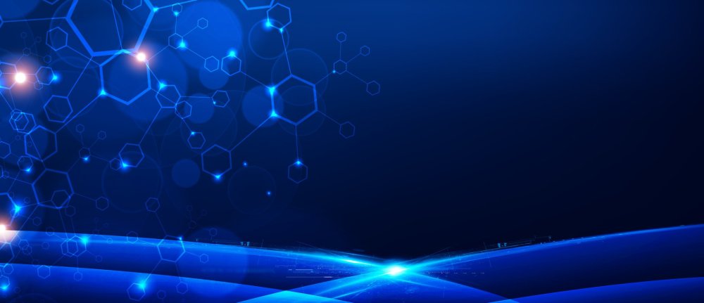 Синий фон технологии
