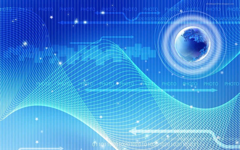 Голубой фон Техно