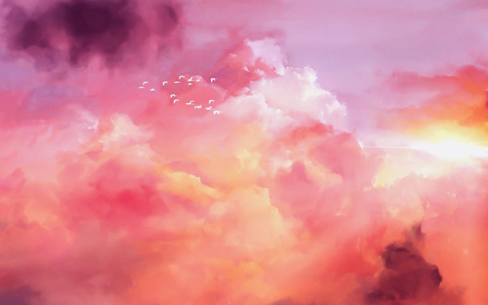 Розовое небо