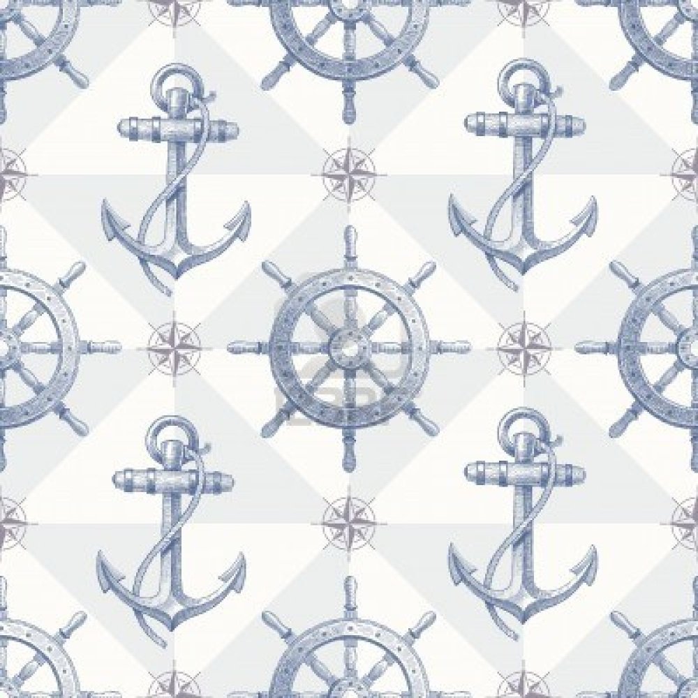Фон якоря и штурвалы