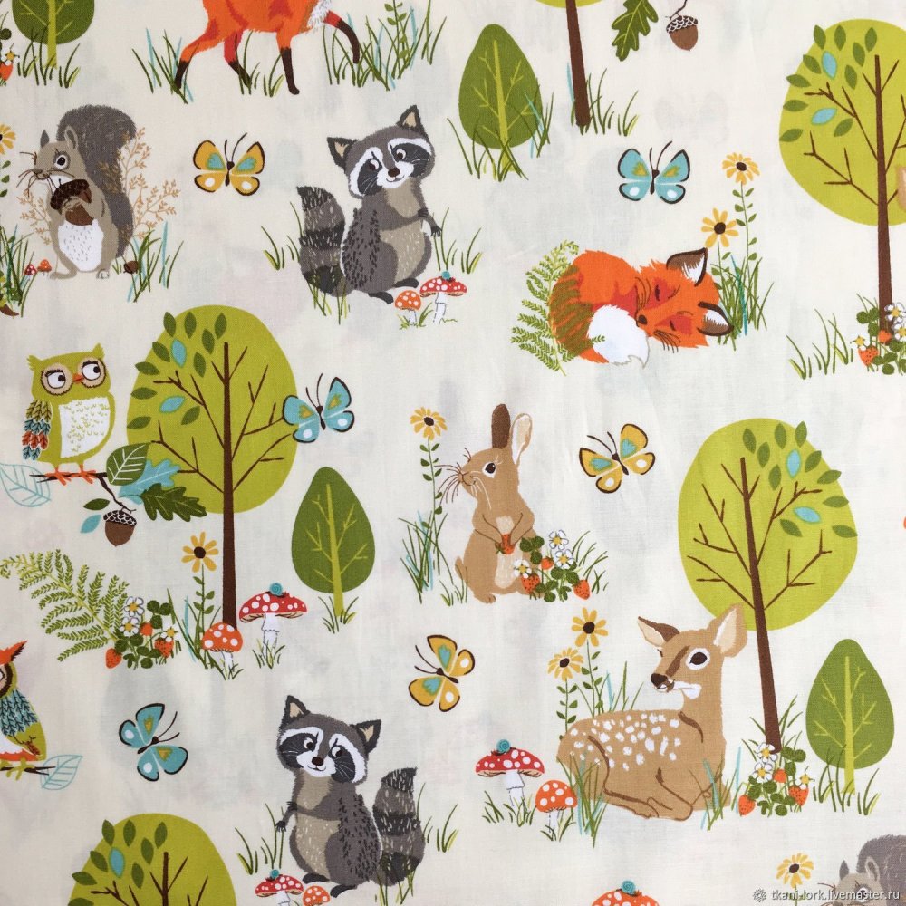 Ткань американский хлопок Forest