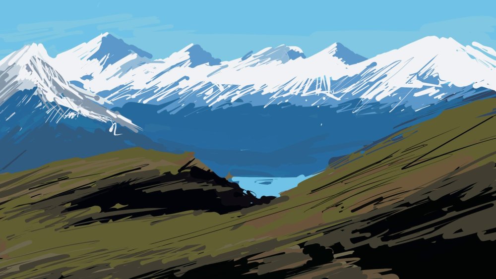 Нарисовать горы