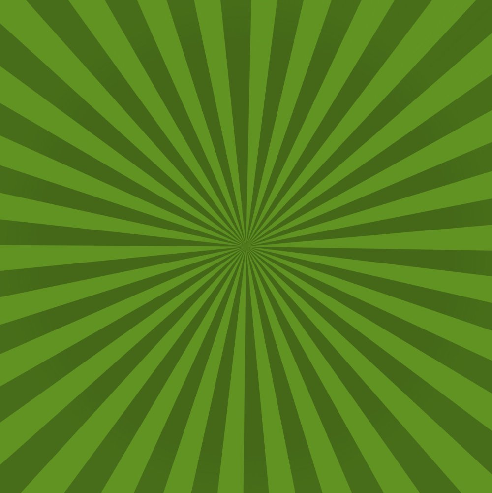 Зеленый фон с лучами