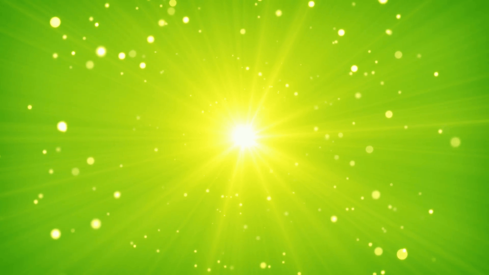 Лучи желто зеленые