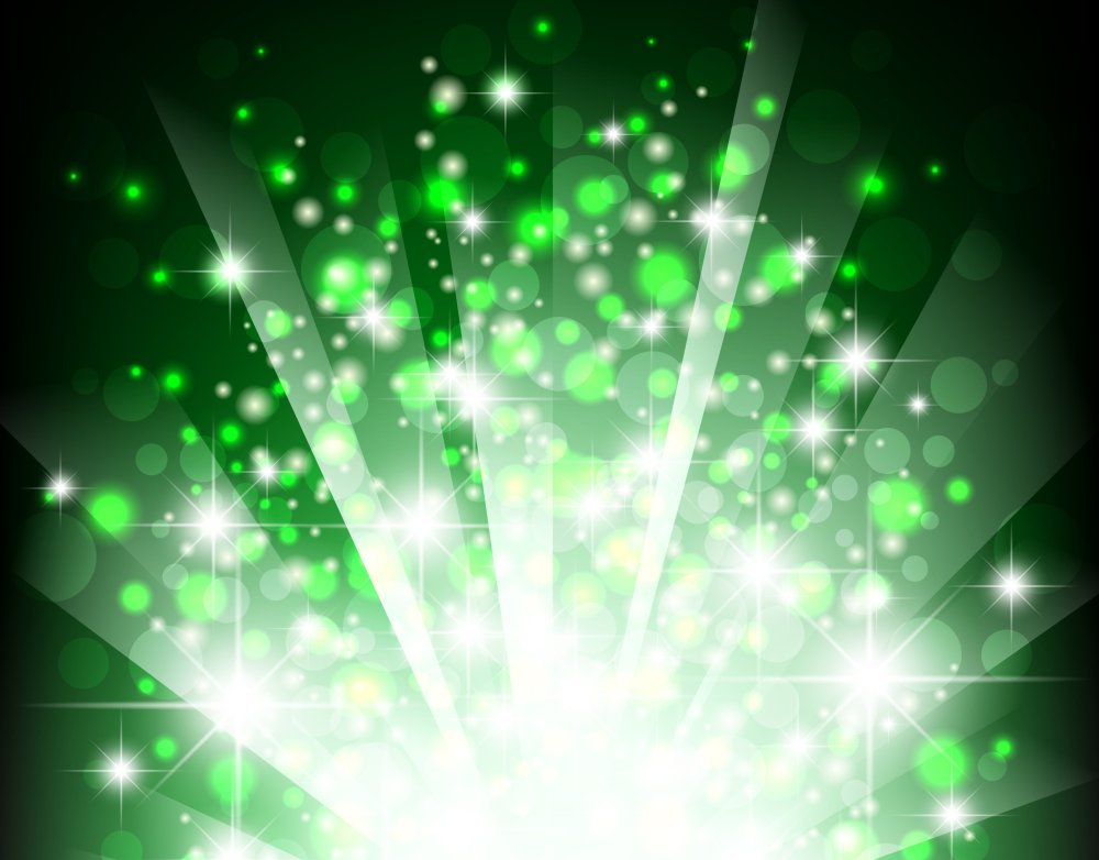 Зеленый праздничный фон