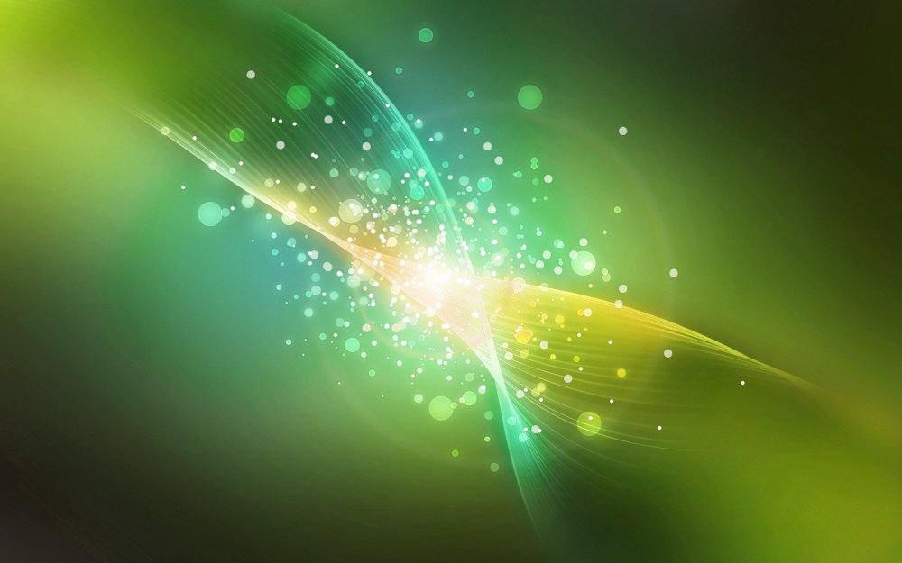 Яркая зеленая абстракция