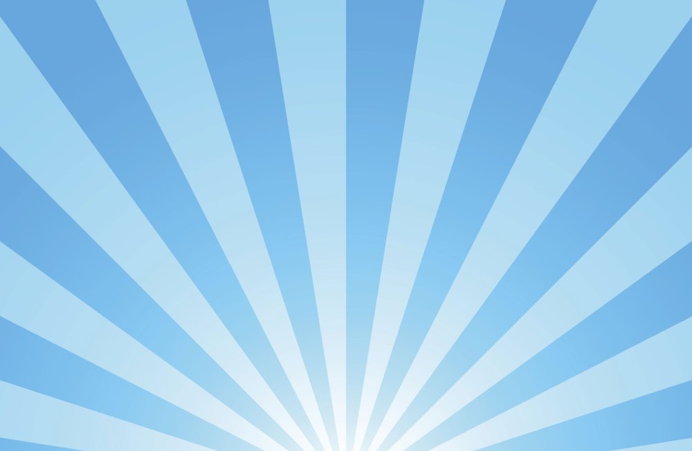 Голубой фон с лучами