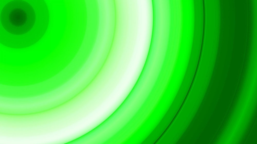Зеленый круговой градиент