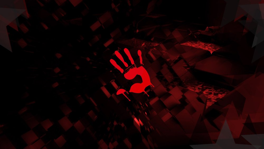 Красно черная абстракция