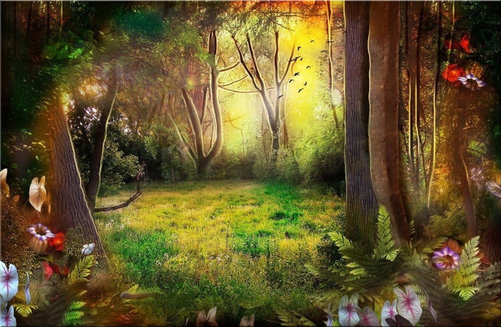 Сказочная Поляна в лесу