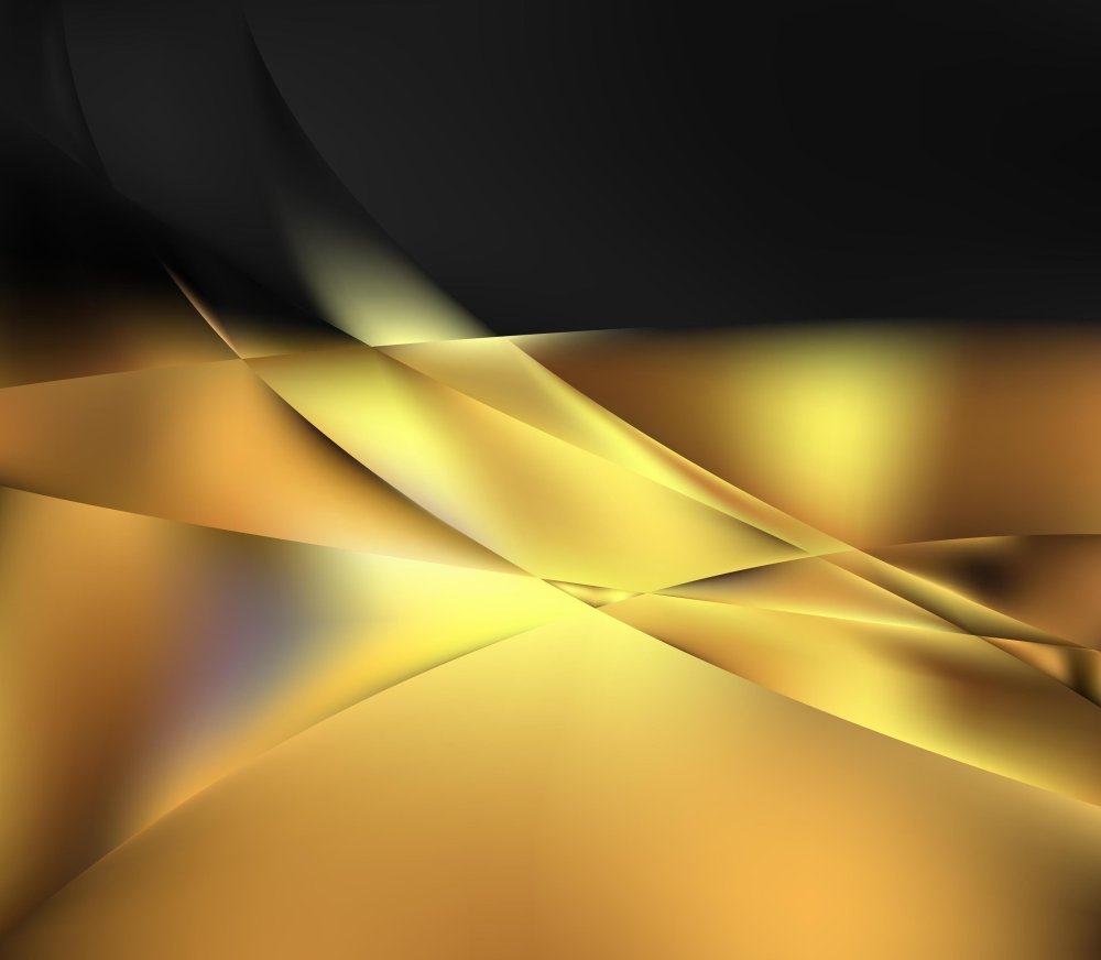Черное с золотом абстракция
