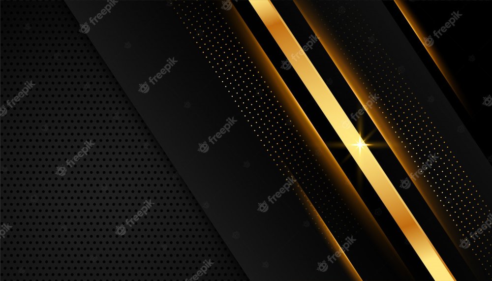 Золотая прямая на черном фоне