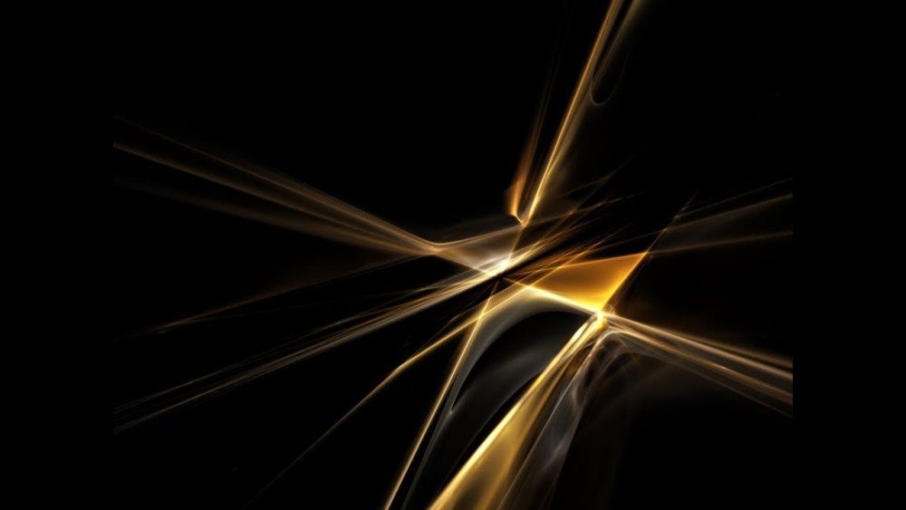 Золотые линии на черном фоне
