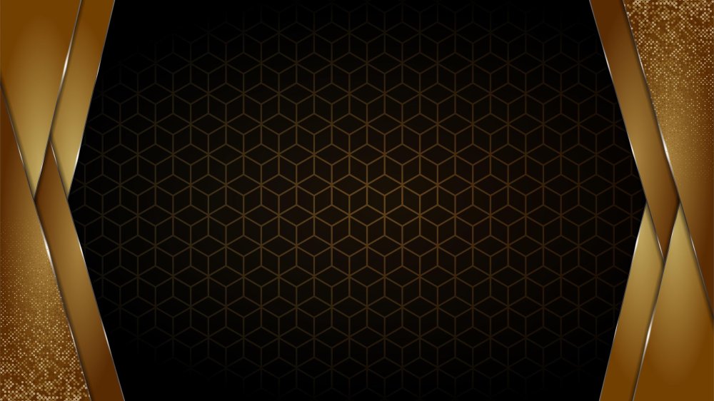 Черный с золотом