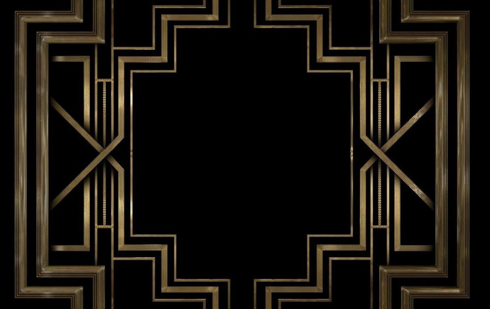 Ар деко Великий Гэтсби орнамент